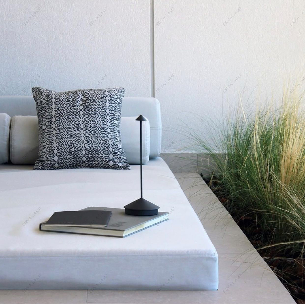 Rechargeable Pina Style Table Lamp