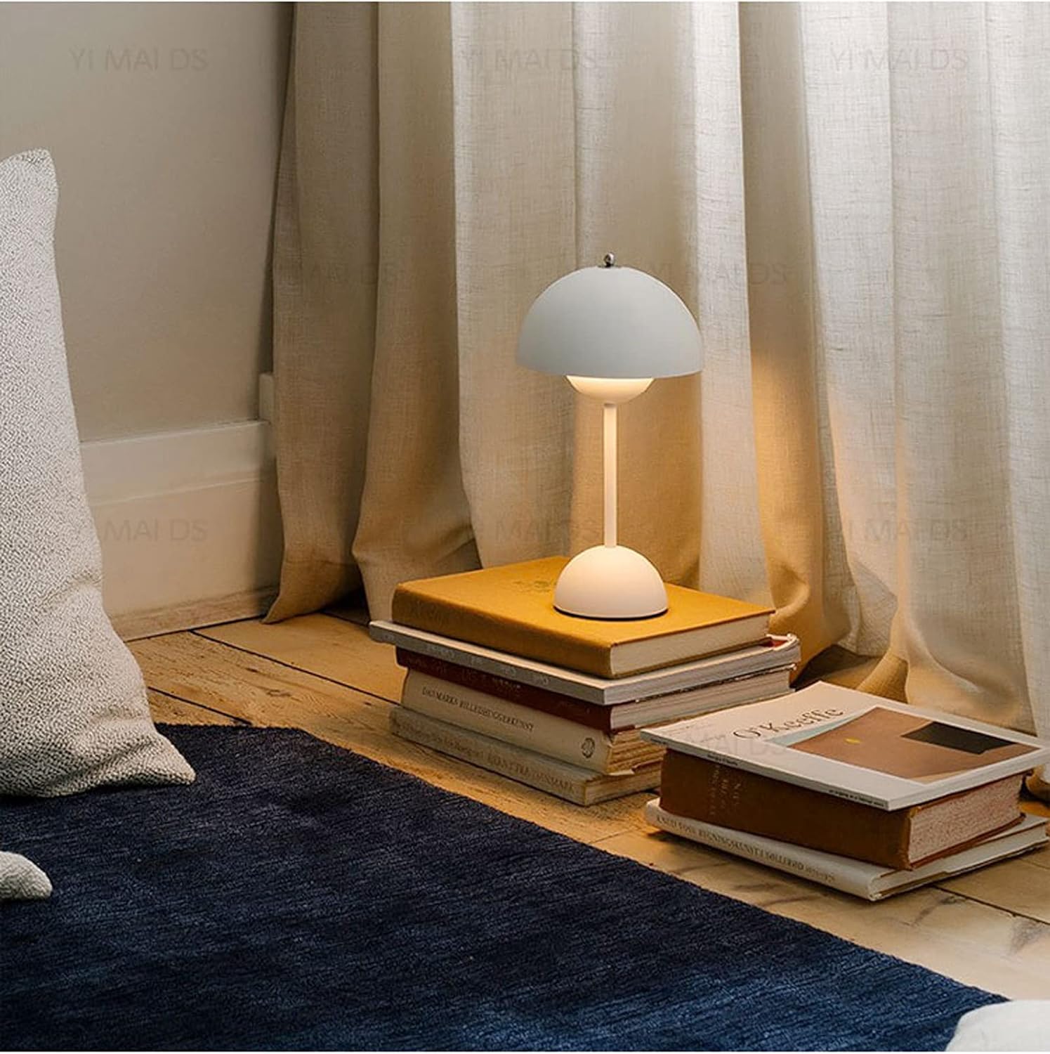 Retro Rechargeable Mushroom Table Lamp