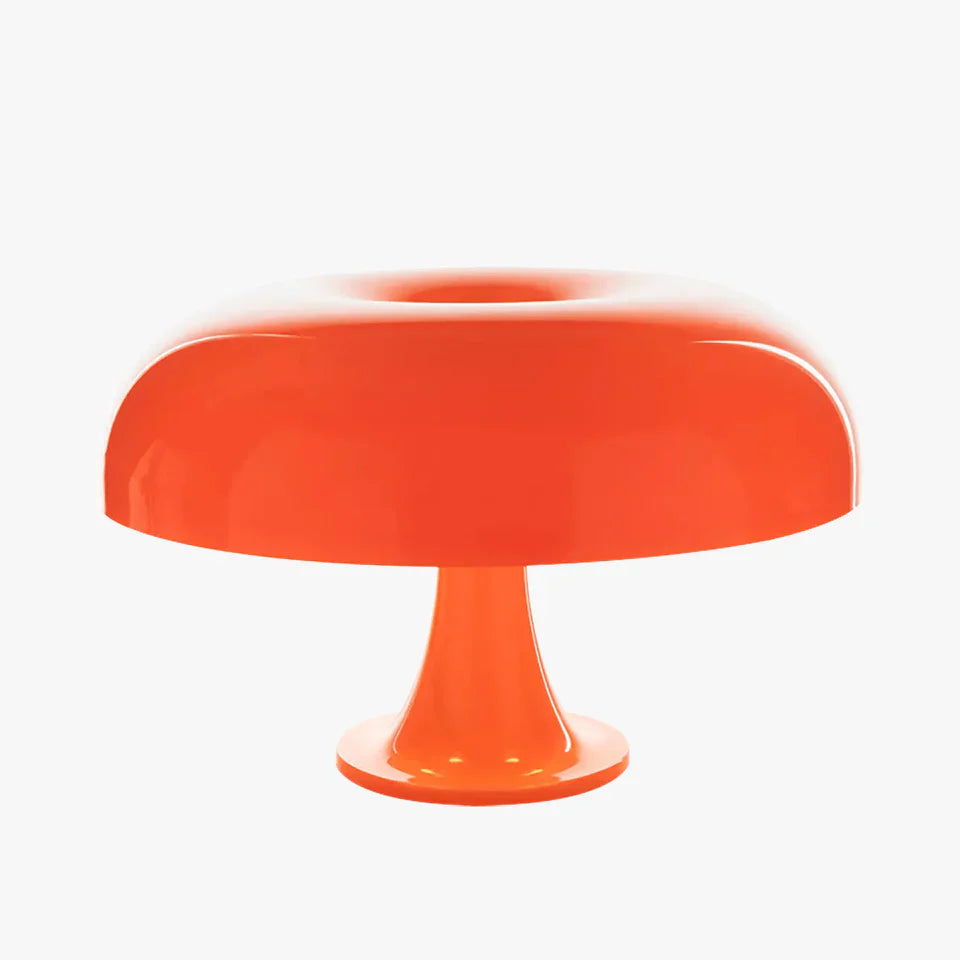 Luminária de Mesa Cogumelo Laranja Italiano 1960s