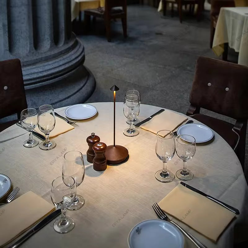 Rechargeable Pina Style Table Lamp