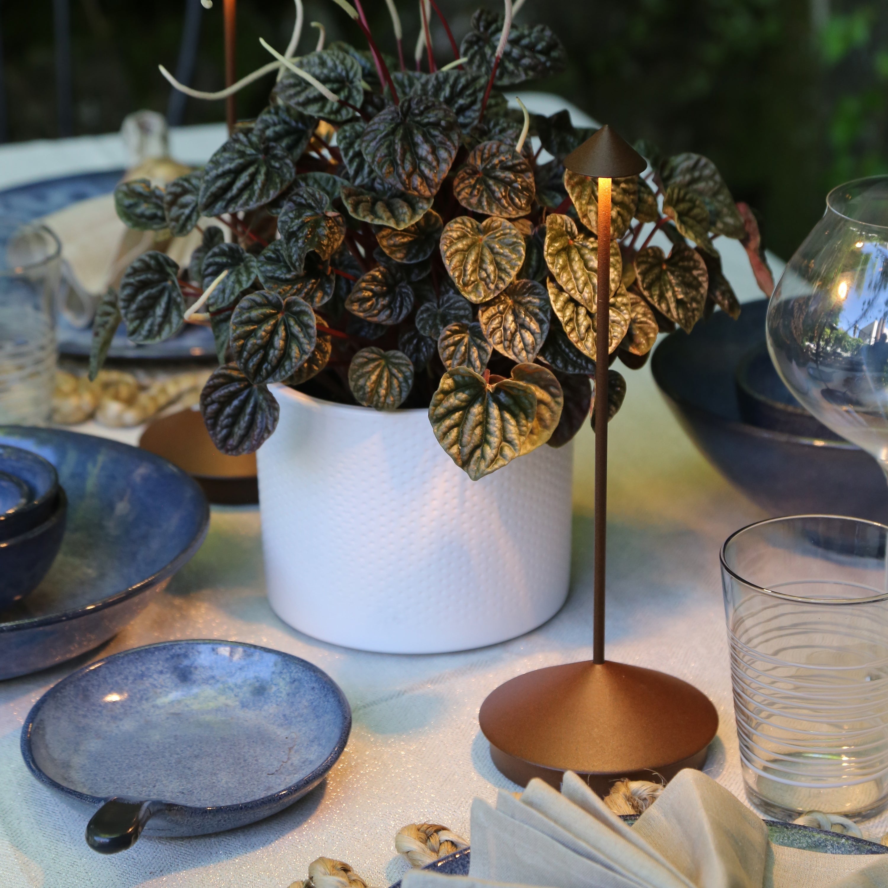 Rechargeable Pina Style Table Lamp