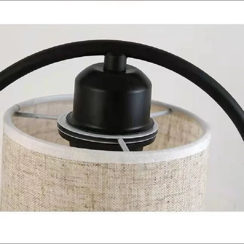 Vintage Oriental Style Wooden Table Lamp