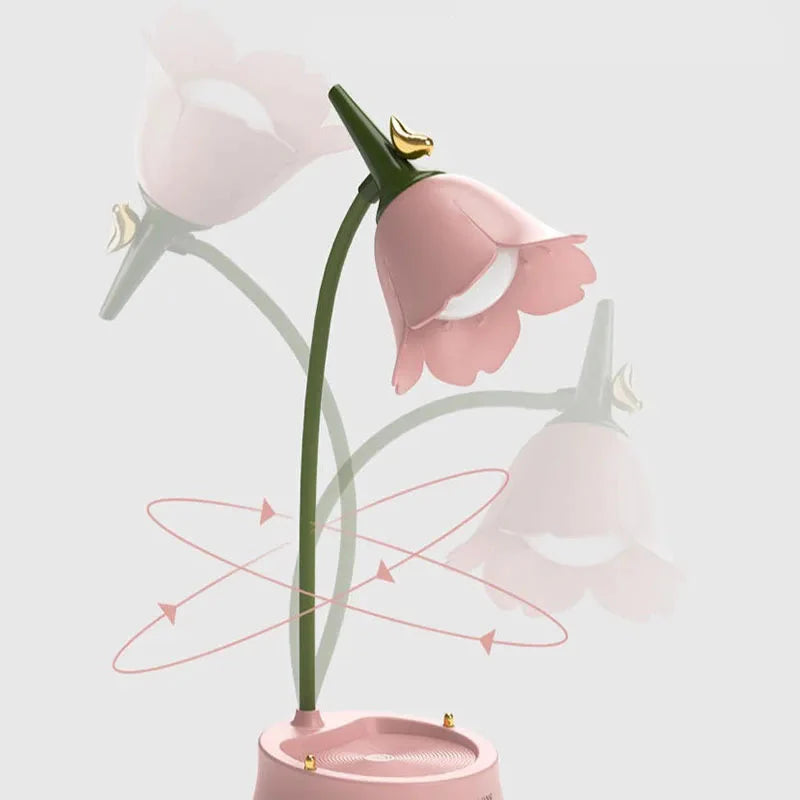 Cherry Blossom Rechargeable Study Table Lamp