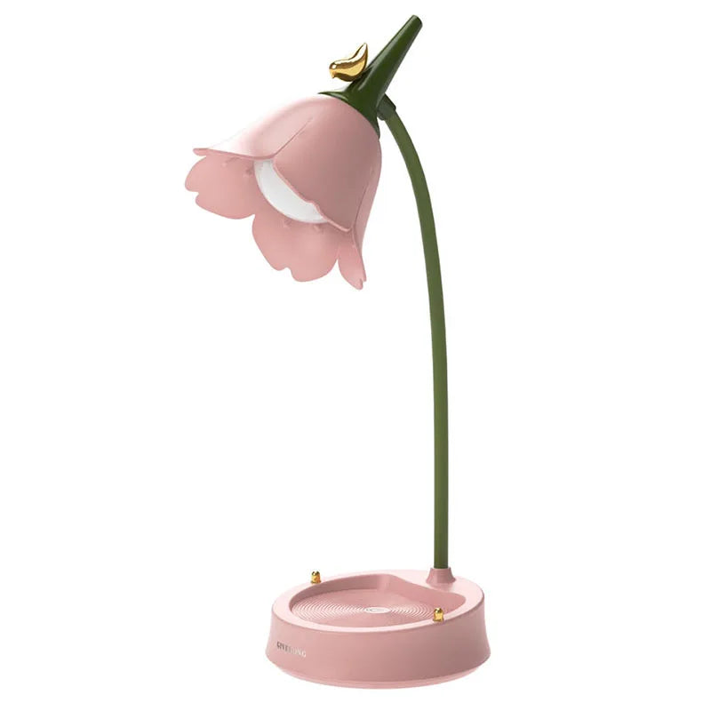 Cherry Blossom Rechargeable Study Table Lamp