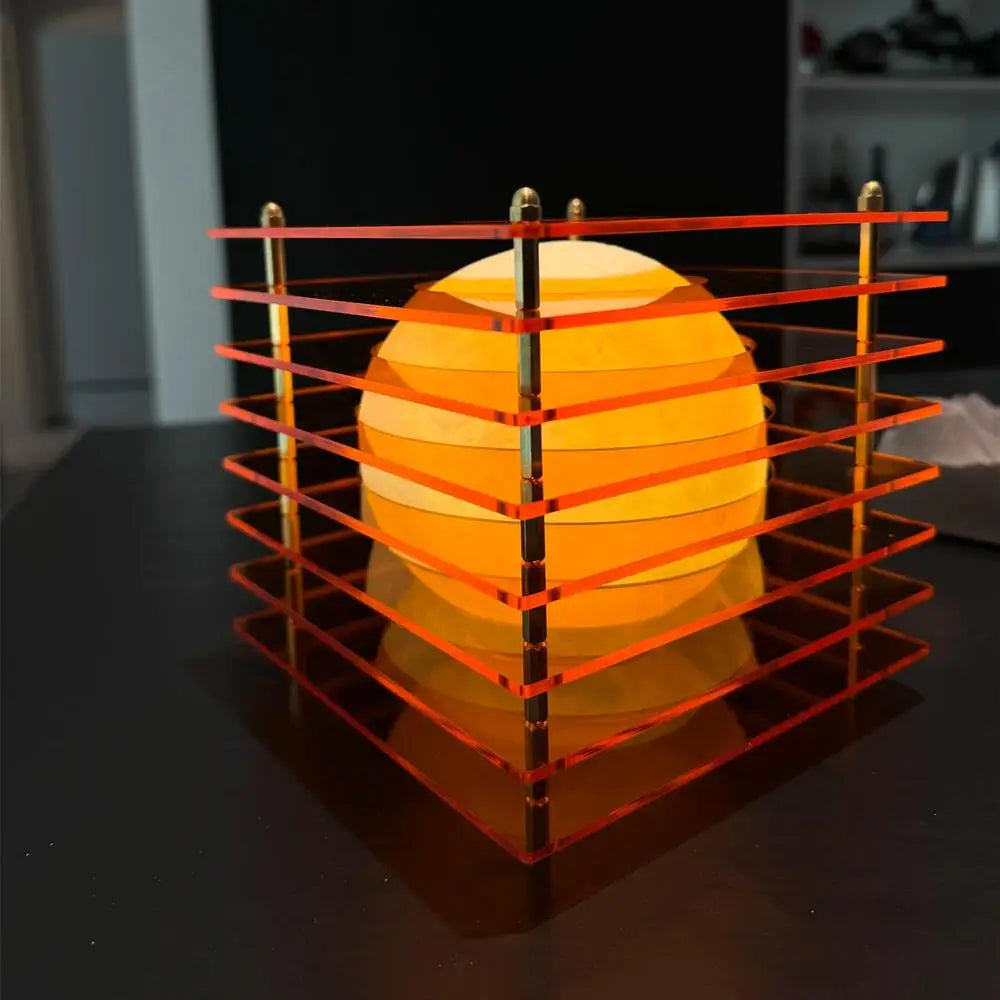 Futuristic Square Orbis Lamp