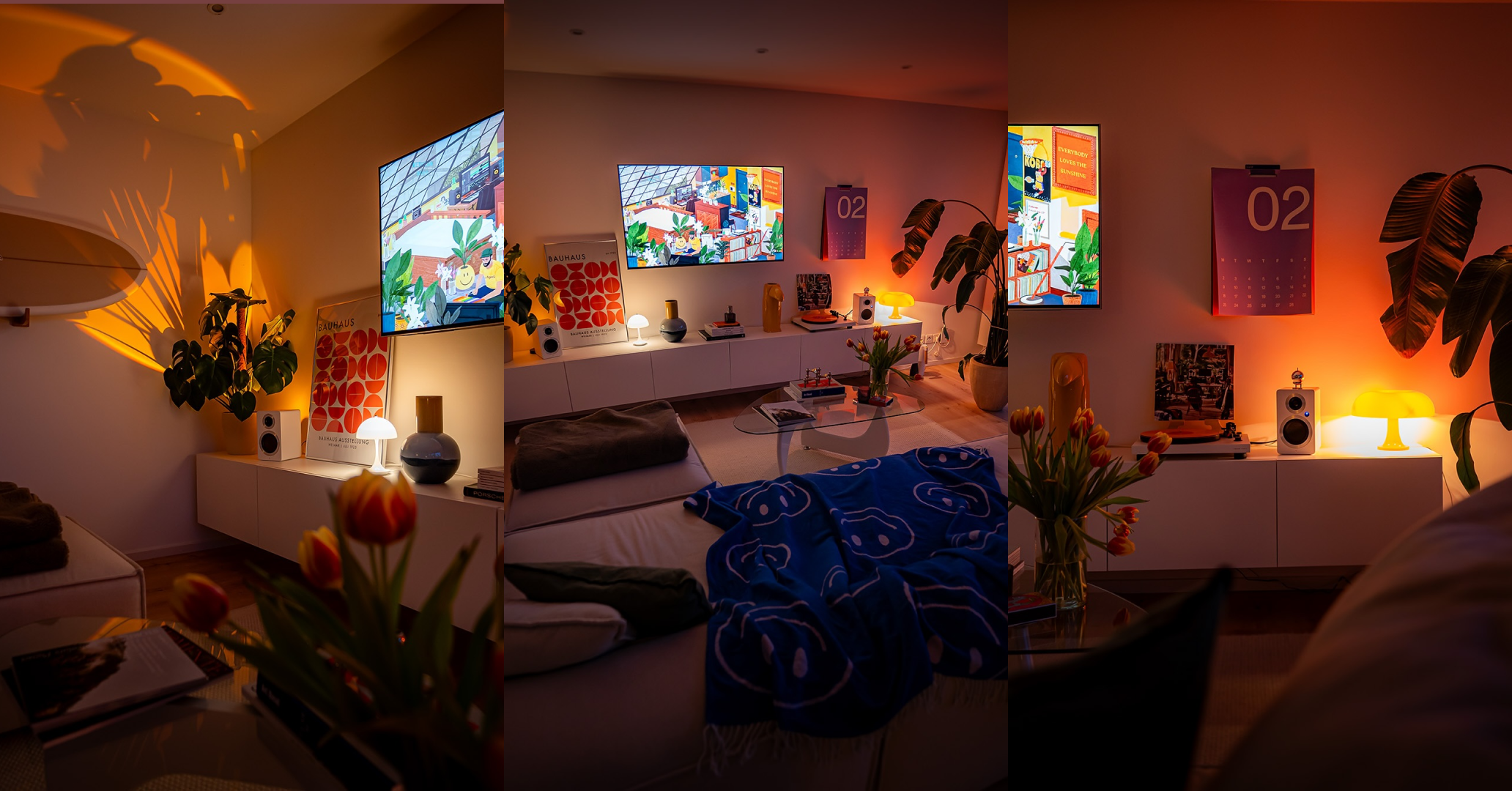 Lighting designed to shape atmosphere.