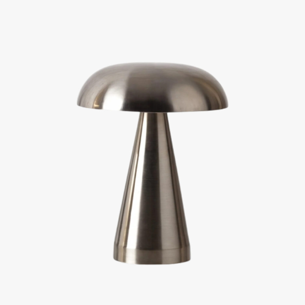 Vexpera Inox Rechargeable Mushroom Table Lamp